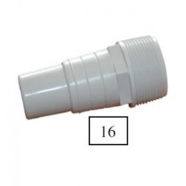 Adaptateur cannelé Ubbink - 1 1/2" Ø28/32mm réf n°16