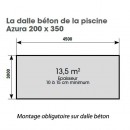 Piscine Sunwater Ubbink 200 x 350 cm