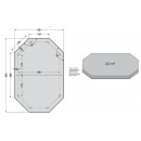 Piscine bois Ocea Ubbink 400x610cm H 130cm liner bleu sable gris