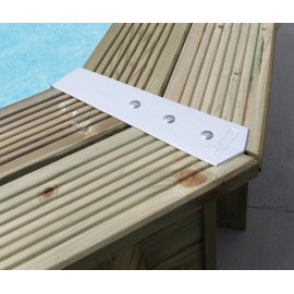 Kit 8 pièces finition margelles piscine hexagonale et octogonale Ubbink