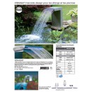 Lame d'eau Straight Ubbink Cascade design pour les piscines