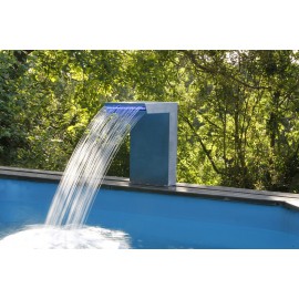 Lame d'eau Straight Ubbink Cascade pour piscine 316L Haut 54 cm