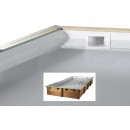 Liner Ubbink rectangulaire pour piscine bois Urban Pool 75/100&egrave;me gris 250x450 x H 140cm