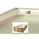 Liner Ubbink rectangulaire pour piscine bois Linea 75/100&egrave;me beige 350x1550 x H 155cm