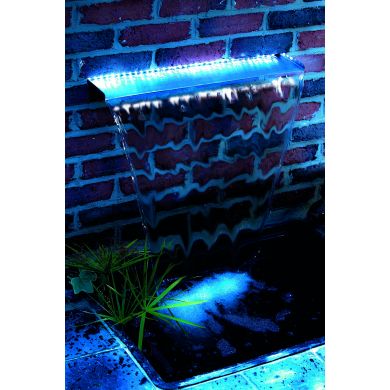 Lame d'eau inox 316L Niagara 30 LED - Wall 30 cm