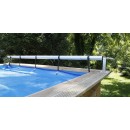 Enrouleur b&acirc;che piscine Premium Ubbink universel piscine jusqu'&agrave; 555 cm