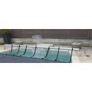 Enrouleur b&acirc;che piscine Premium Ubbink universel piscine jusqu'&agrave; 555 cm