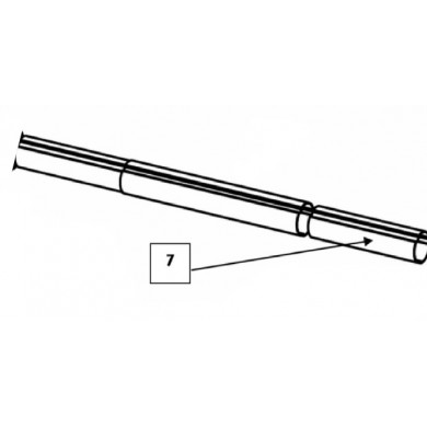 3 tubes pièce n°7 pour enrouleur bâche piscine Ubbink ref 7514022