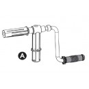 Support de tube &agrave; manivelle en aluminium &agrave; embo&icirc;ter pour enrouleur Ubbink 7505500