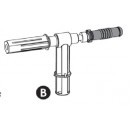 Support de tube &agrave; manivelle en aluminium &agrave; embo&icirc;ter pour enrouleur Ubbink 7505500