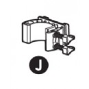 Support de tube &agrave; manivelle en aluminium &agrave; embo&icirc;ter pour enrouleur Ubbink 7505500
