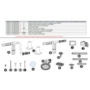 Support de tube &agrave; manivelle en aluminium &agrave; embo&icirc;ter pour enrouleur Ubbink 7505500