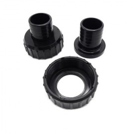 2 Raccords cannelés D38 avec joints pour pompe Poolmax TP  25-35-50-75-120-150