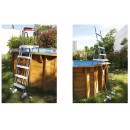 Echelle H132 cm pour Piscine 360xh120cm All In One Sunwater Ubbink