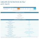 Groupe de filtration Aqualux pour toute piscine de 40 &agrave; 70m3 diam&egrave;tre 515 mm
