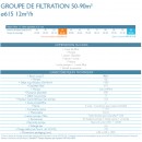 Groupe de filtration Aqualux pour piscine de 50 &agrave; 90 m3 diam&egrave;tre 615 mm