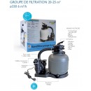 Groupe de filtration Aqualux pour piscine hors sol de 20 &agrave; 25 m3  diam&egrave;tre 330
