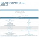 Groupe de filtration 8 m3/h Aqualux pour piscine hors sol de 30 &agrave; 60 m3 diam&egrave;tre 515