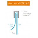 6 baguettes de 61 cm pour accrochage de liner Overlap pour piscine hors sol acier soit 3.66 m