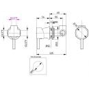 Douche de jardin Laorus H x l x p 232 x 60.4 x 70 cm