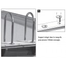 1 support pour Echelle piscine bois rectangle Ubbink r&eacute;f 7514753