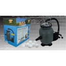 Groupe de filtration pour piscine jusqu'&agrave; 10 m3 4.5m3/h balles filtrantes