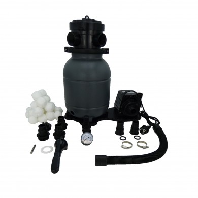Groupe de filtration pour piscine jusqu'à 10 m3 4.5m3/h balles filtrantes