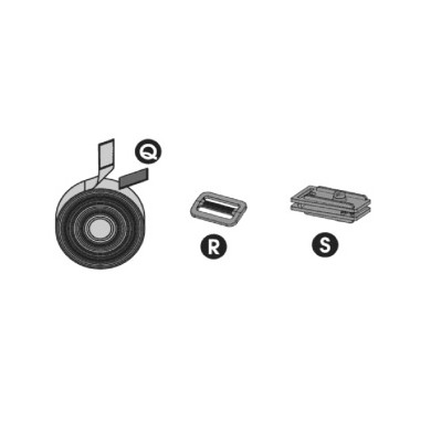 Boucle + sangle Q + R + S - Enrouleur bâche à bulles Premium 7505964