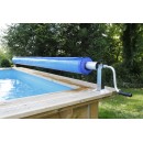 Enrouleur b&acirc;che piscine Premium Ubbink universel piscine jusqu'&agrave; 555 cm