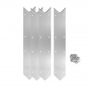 Finition margelles d'angle piscine bois Ubbink rectangle par 4 pi&egrave;ces