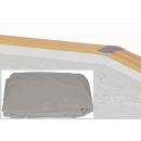 Liner Ubbink rectangulaire pour piscine bois Linea 75/100&egrave;me gris 350x650 x H 140cm