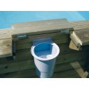 Piscine Sunwater Ubbink D 410cm H120 cm hexagonale liner bleu