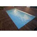 Piscine bois Azura Ubbink 250x450cm H 126cm liner bleu ou beige