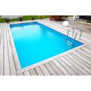 Piscine bois Linea Ubbink 350x650cm H 140cm liner bleu, beige ou gris