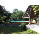 Piscine bois Linea Ubbink 500x800cm H 140 cm liner bleu, beige ou gris, hors sol semi enterr&eacute;e et enterr&eacute;e