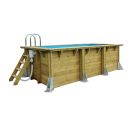 Arr&ecirc;t par Ubbink  Urban Pool Ubbink liner gris piscine avec nage &agrave; contre courant, hors sol ou enterr&eacute;e