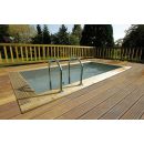 Arr&ecirc;t par Ubbink  Urban Pool Ubbink liner gris piscine avec nage &agrave; contre courant, hors sol ou enterr&eacute;e