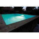 Spot &agrave; LED couleur pour piscine bois Ubbink 406 LED RGB