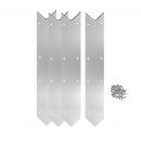 Kit 4 pi&egrave;ces finition margelles d'angles pour piscine rectangulaire Ubbink