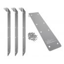 Kit 4 pi&egrave;ces finition margelles pour piscine rectangulaire Ubbink