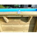 Kit 4 pi&egrave;ces finition margelles pour piscine rectangulaire Ubbink