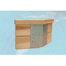 Piscine en bois massif weka 593 diam 325 cm profondeur 116 cm avec filtration