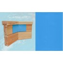 Piscine en bois massif weka 594 diam 376 x 714 cm 20.40 m3 profondeur 116 cm avec filtration escalier deck