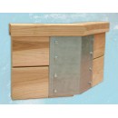 Piscine en bois massif weka 593B diam 397 cm profondeur 116 cm escalier deck et coffre de filtration bois