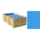 Piscine bois weka 595 Rectangle 200x400cm 7.68 m3 liner bleu filtre sable terrasse coffre filtration rangement