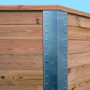 Piscine bois weka 595 Rectangle 200x400cm 7.68 m3 liner bleu filtre sable terrasse coffre filtration rangement