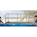 Piscine bois weka 595 Rectangle 200x400cm 7.68 m3 liner bleu filtre sable terrasse coffre filtration rangement