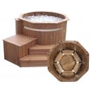 Bain nordique Authentic Basic SM diam 150 cm 4 &agrave; 6 personnes avec po&ecirc;le &agrave; bois Vilpra 15 kW
