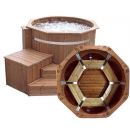 Bain nordique Authentic Exclusive SM diam 150 cm 4 &agrave; 6 personnes avec po&ecirc;le &agrave; bois Vilpra 15 kW