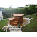 Bain nordique Authentic Prestige SM diam 150 cm avec chauffage &eacute;lectrique 3 kw et filration